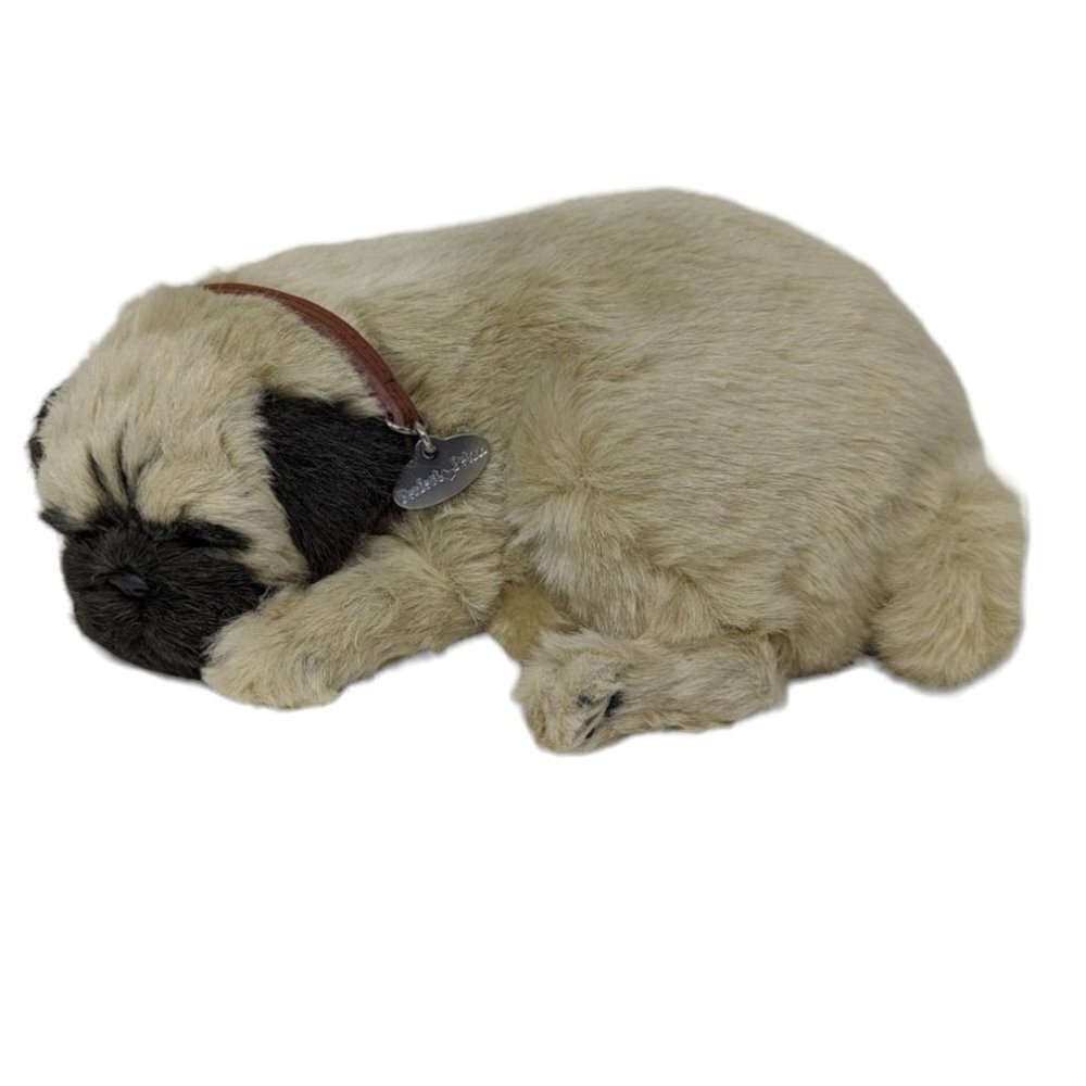 Perfect Petzzz Tan Breathing Pug Puppy Dog - TESTED and WORKS!